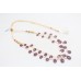 Necklace Pearl Strand Vintage Bead Ruby Freshwater Natural 2 Line Handmade B283
